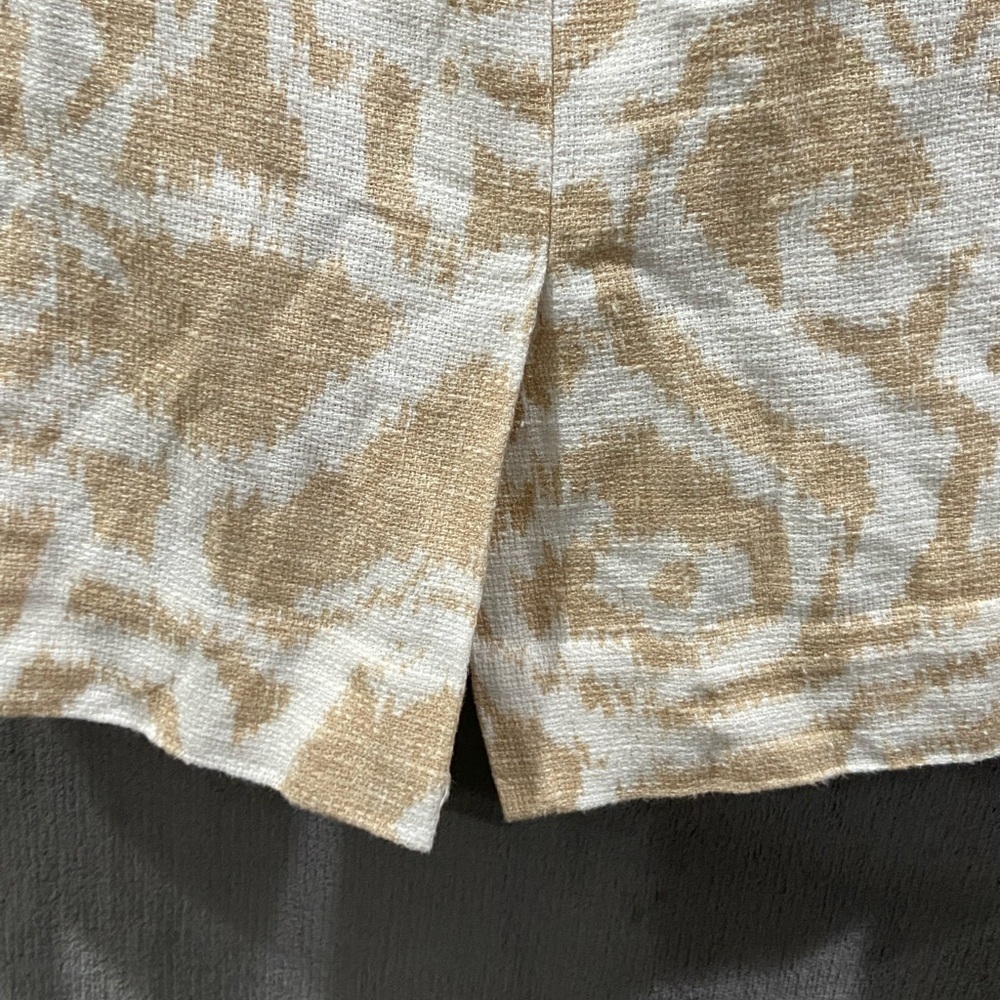 PENDLETON Drop Waist Shift Dress Linen White Tan Beige Women’s Size 8 - Picture 9 of 10